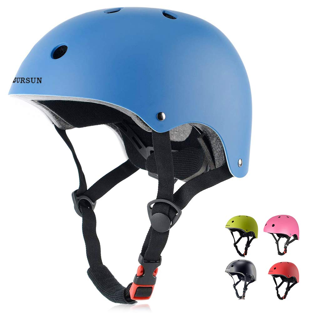 BURSUN Kinder Fahrradhelm Kinderhelm Skaterhelm für Alter 2-16 Jahre Jungen Mädchen, Kinderhelm für Fahrrad Roller Skateboard Scooter Roller Skating