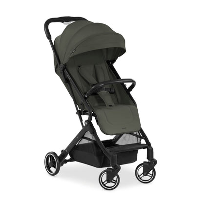 Hauck Travel N Care Dark Olive Stroller – Lightweight travel buggy for children from birth to 22 kg with reclining function, compact and UPF 50+