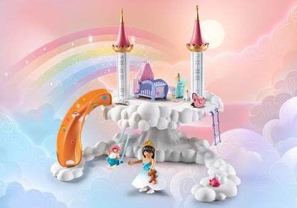 PLAYMOBIL Princess Magic 71360 Heavenly Baby Cloud, Magic Nursery in the Clouds, Includes Baby Cradle, Rocking Horse, Teddy Bear and More, Toy for Children from 4 Years