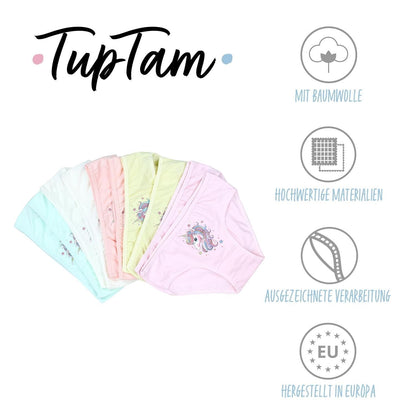 TupTam Unterhosen Mädchen 10er Pack – Bequeme Unterwäsche für Mädchen aus Baumwolle