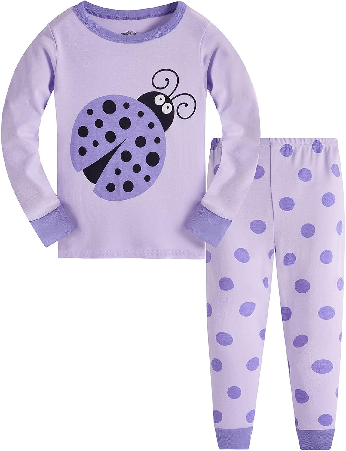 TEDD Girls' Pyjamas, Cotton, Cute, Unicorn, Long Sleeves, Two-Piece Pyjamas Set, Kids’ Sleepwear, Winter, Christmas, Sizes 1-12 Years