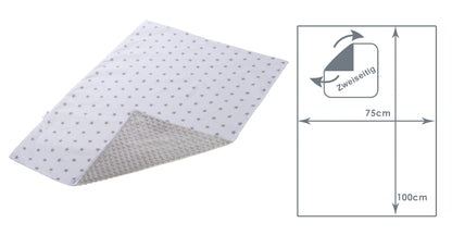 Medi Partners Babydecken Baby 100% Baumwolle Krabbeldecke Babydecke 75x100cm doppelseitig Kinderbett Minky Kuscheldecke Kinderwagen (REH mit grauem Minky)