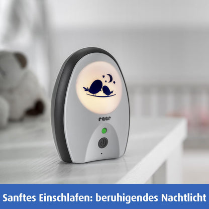 reer Rigi Babyphone mit Gegensprechfunktion, 300 m Reichweite, FHSS, Nachtlicht, VOX & ECO-Modus