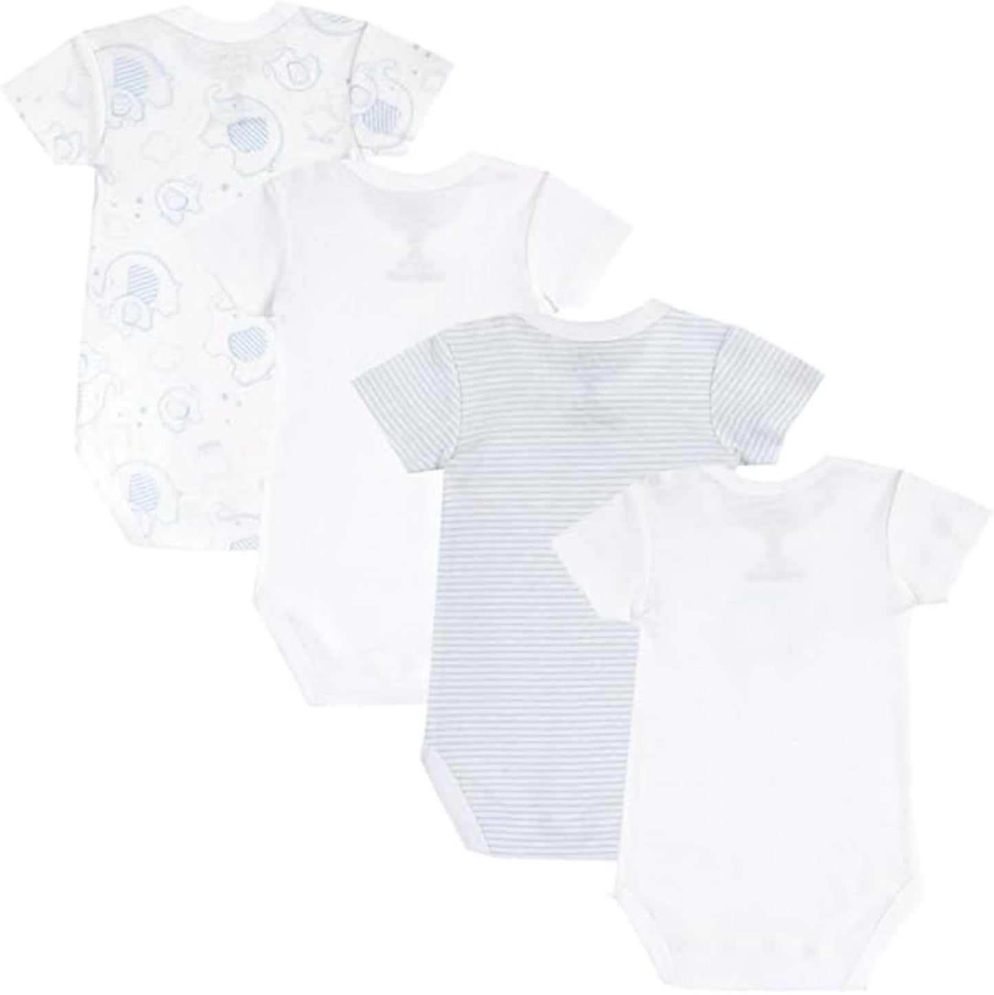 Chicco Unisex Baby Set Kurzarm Bodys aus Baumwolle Body (4er Pack)