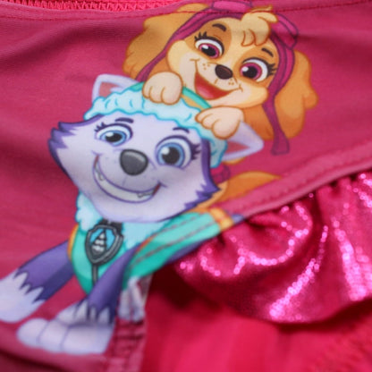 Disney Girls Paw Patrol Swimsuit. Swim Shirt Set