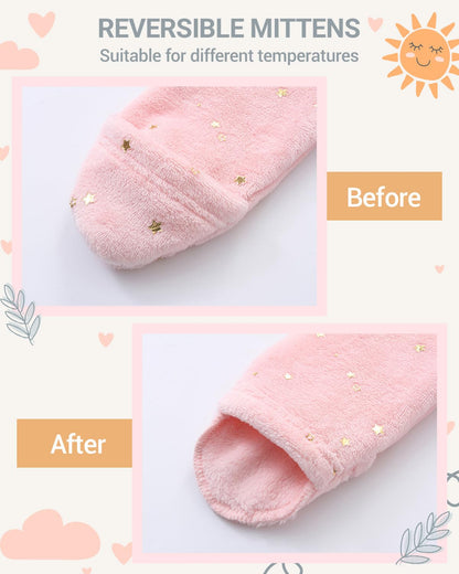 Baby Overall Winter Fleece Schneeanzug Baby Warm Strampler mit Kapuze Herbst Winter für Jungen Mädchen 0-12 Monate