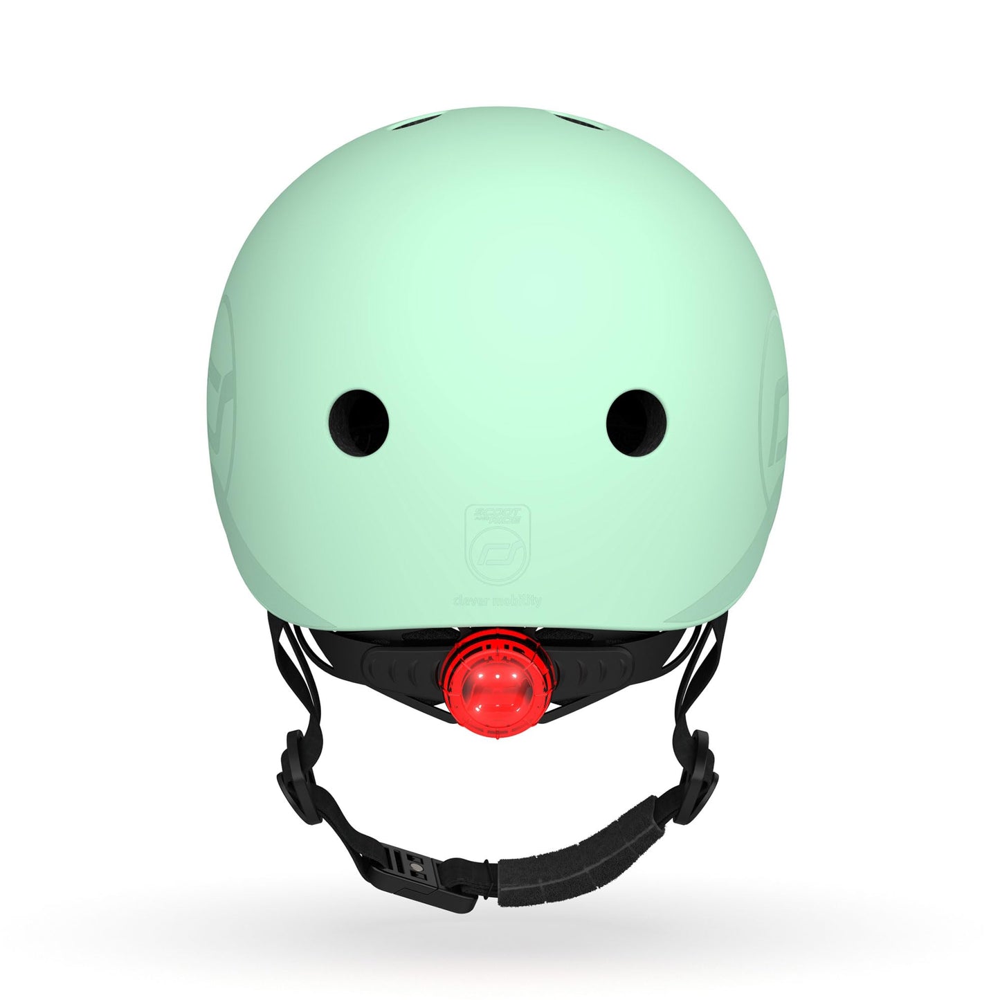Scoot and Ride Baby Helmet with Adjustable Straps - Matte Finish - Small and Medium - Includes LED Safety Light and Soft Fleece Padding for Extra Protection