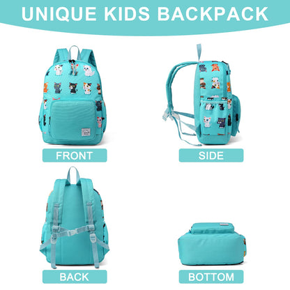 Rucksack für Mädchen, 4-6 Jahre, Schulrucksack mit Seitentaschen und Brustgurt, 127-Einhorn, one size, Niedlich