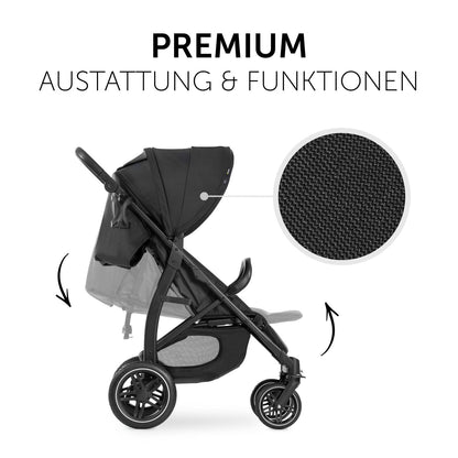 hauck Rapid 4D, Rosa - Kinderbuggy mit Liegefunktion ab Geburt bis 22 kg - UV Schutz 50+ - Klein Zusammenklappbar - Höhenverstellbarer Schieber mit Getränkehalter - Pannensichere Gummi Räder