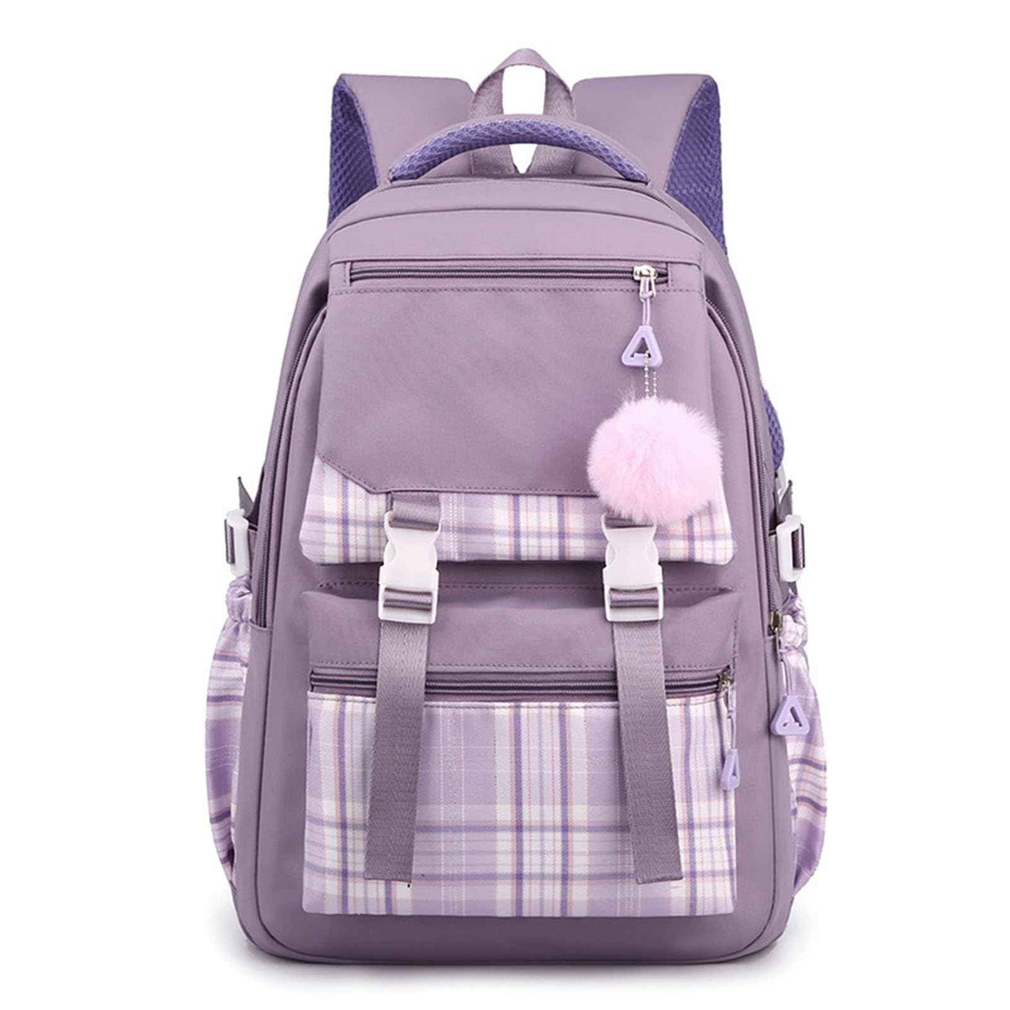 College Campus Schoolbag Weibliche Koreanische Version Schule Rucksack Belastung Linderung Mädchen Schultasche Junior Schulter Rucksack Reiner Farbeinkaufsrucksack