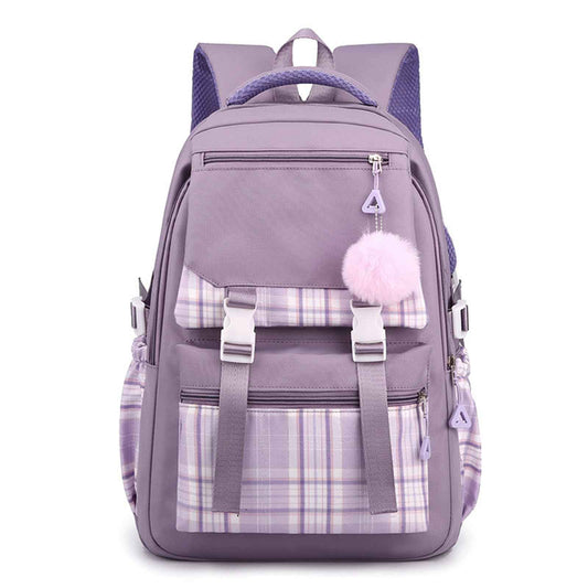 College Campus Schoolbag Weibliche Koreanische Version Schule Rucksack Belastung Linderung Mädchen Schultasche Junior Schulter Rucksack Reiner Farbeinkaufsrucksack