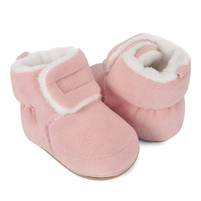 Unisex Baby Boys Girls Warm Winter Boots Rubber Sole Non-Slip Winter First Walking Shoes