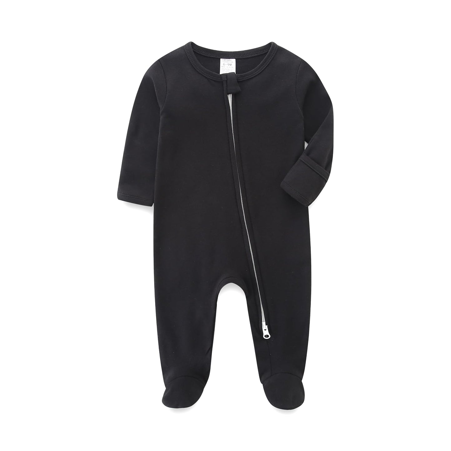 Baby Schlafanzug, Baby Strampler, Neugeborene Strampler Doppelreißverschluss, Baumwolle Langarm Schlafanzug Neugeborene, Schlafstrampler Pyjam Kleidung für Junge Mädchen 0-3 Monate