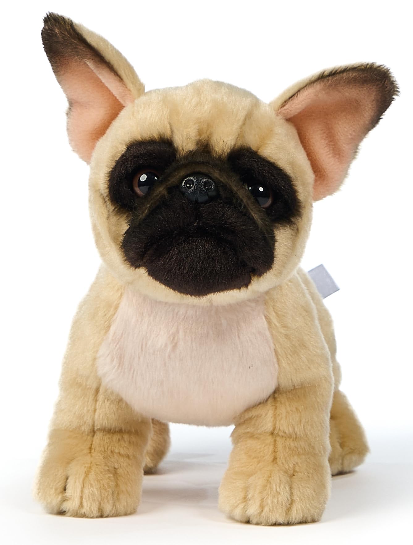 Uni-Toys - Französische Bulldogge (beige) - Ohne Leine - 26 cm (Länge) - Plüsch-Hund - Plüschtier, Kuscheltier