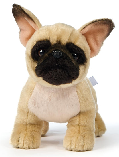 Uni-Toys - Französische Bulldogge (beige) - Ohne Leine - 26 cm (Länge) - Plüsch-Hund - Plüschtier, Kuscheltier