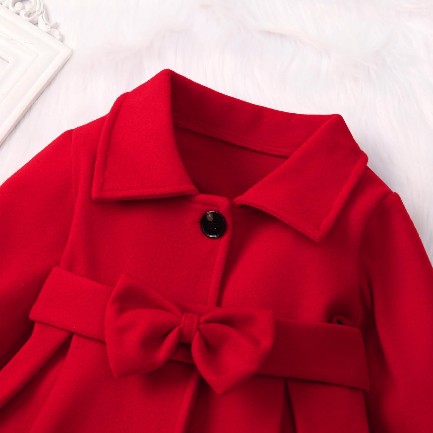 Kleinkind Baby Mädchen Kleidung Jacke Mantel Langarm Plain Knöpfe Kleid Mantel Herbst Outfit