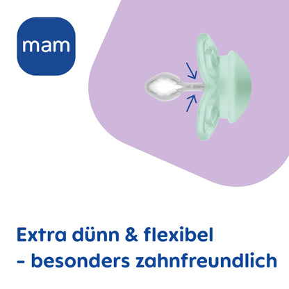 MAM Perfect Day & Night Schnuller | 0-6 Monate | Babyschnuller für Neugeborene | 94% Akzeptanz | beugt Zahnfehlstellungen vor | mit Zahnmedizinern entwickelt| SkinSoft Silikon |Igel/Schaf | 4 Stück