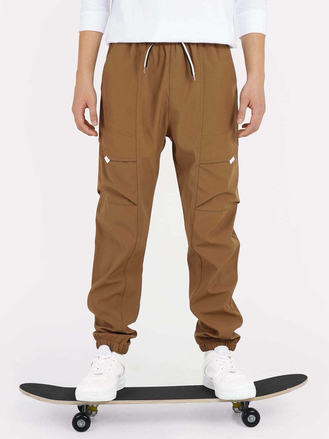YOUNGSOUL Cargohose Jungen Wasserdicht Kinder Wanderhose Outdoor Jungs Cargo Hose mit Gummizug
