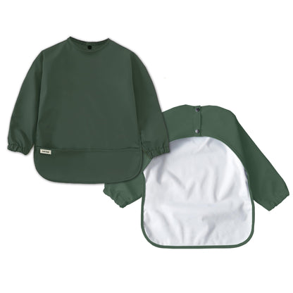ARTEE Ärmellätzchen beschichtet wasserfest abwischbar Lätzchen mit Ärmeln, Baby, Wasserdichtes Lätzchen, ideal als Geschenk