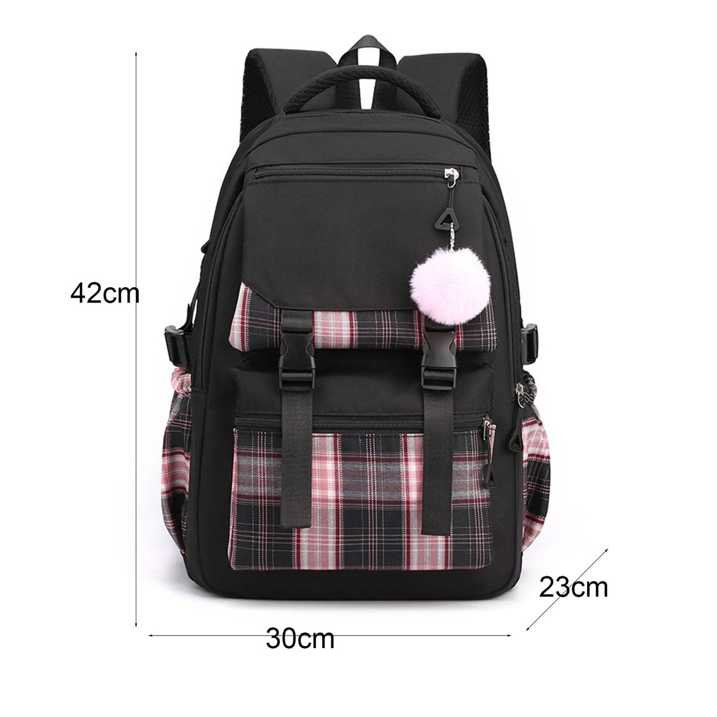 College Campus Schoolbag Weibliche Koreanische Version Schule Rucksack Belastung Linderung Mädchen Schultasche Junior Schulter Rucksack Reiner Farbeinkaufsrucksack