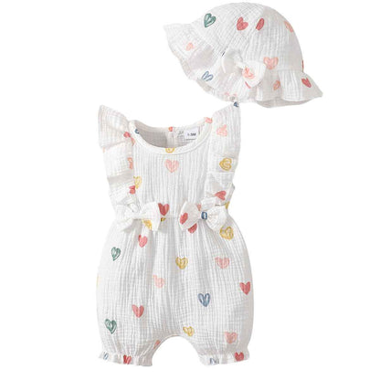 UUAISSO Newborn Baby Girl Clothing Long Sleeve Ruffle Jumpsuit Bowknot Romper Infant Girls Autumn Winter Outfits