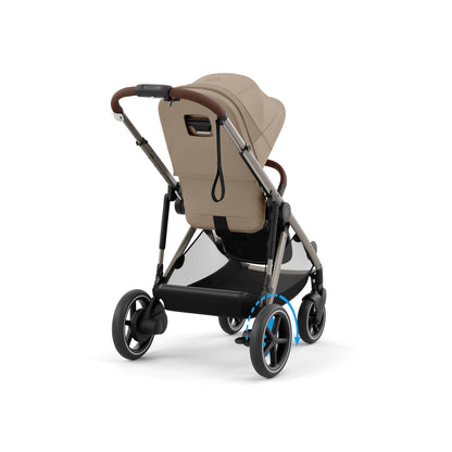 CYBEX Gold Kinderwagen e-GAZELLE S, Ab Geburt bis ca. 4 Jahre, Max. 22 kg (Single-Modus) / 2x 22 kg (Duo-Modus), All-in-1-System mit E-Antrieb und 20+ Konfigurationen, Stone Grey