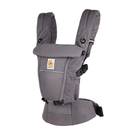 Ergobaby Adapt Babytrage für Neugeborene ab Geburt, 3-Positionen SoftFlex Mesh Ergonomische Babybauchtrage Rückentrage Baby-Tragetasche, Natural Beige, 1 Einheit
