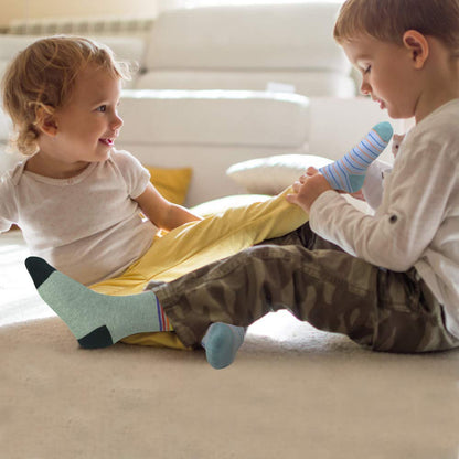 HYCLES Baby ABS Socks Children 0-7 Years 12 Pairs Stopper Socks Children Non-Slip Socks Child Boys Girls 23-26 27-30 Toddler Socks Baby