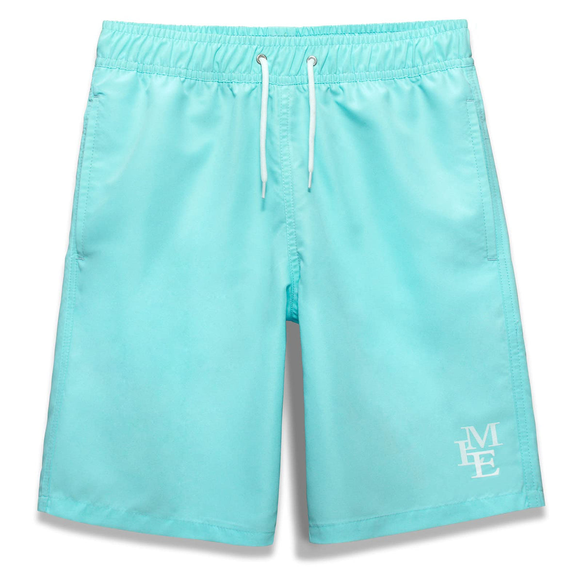 MEILONGER Boys' Swim Shorts Quick-drying Boardshorts with Mesh Lining Pockets and Adjustable Drawstring 