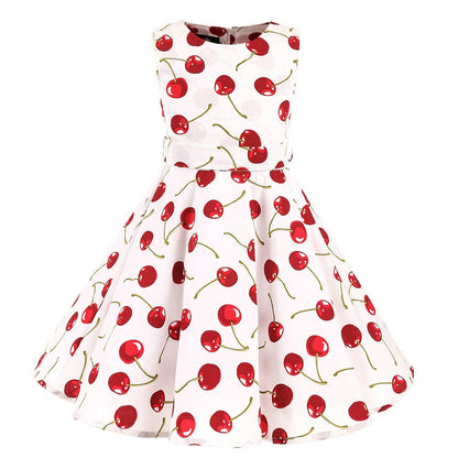 Mädchen Retro Vintage Rockabilly Kleid Partykleider Cocktailkleider