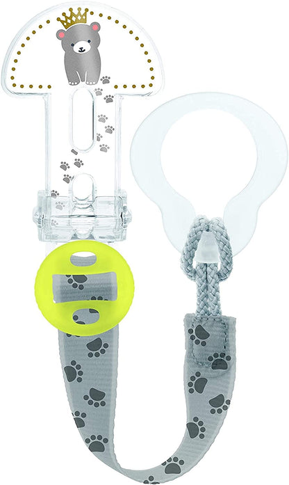MAM Clip It! & Cover, Kette mit Schnullerbeutel, Neutral