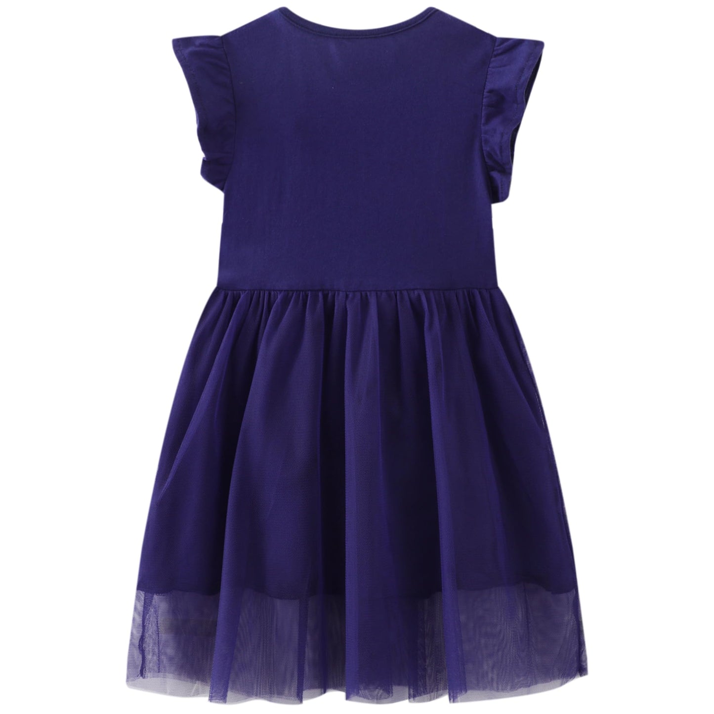 Baogaier Kleid Mädchen Pailletten Tüll Kleider Baumwolle Sommerkleid Sommer Frühling T-Shirt Tüllkleid Kinderkleid Gr. 92-122