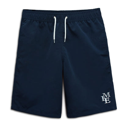MEILONGER Boys' Swim Shorts Quick-drying Boardshorts with Mesh Lining Pockets and Adjustable Drawstring 