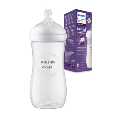 Philips Avent Babyflaschen Natural Response – 3x Babyflaschen, 260 ml, für Neugeborene ab 1 Monat, BPA-frei (Modell SCY903/03) - Meloni2
