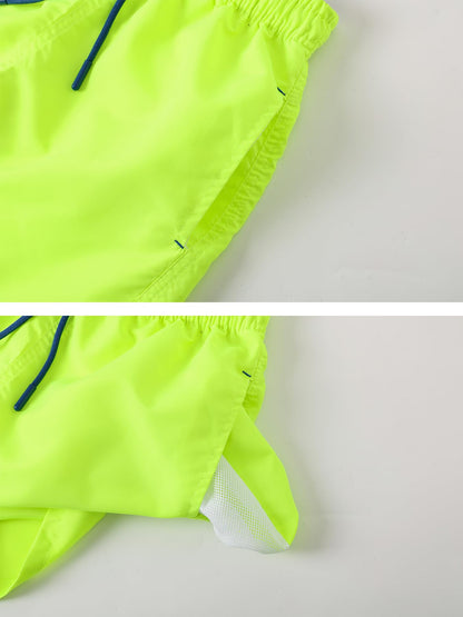 SERENYOU Boys' Board Shorts Children's Pattern Changing Swimming Shorts with Mesh Lining