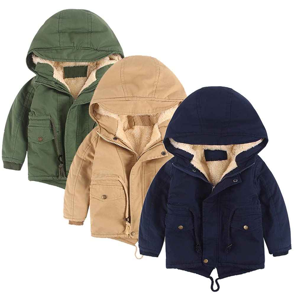 Winter Jacket for Boys and Girls, Warm Hoodie Outfits, Thick Coat, Baby Winter Coats