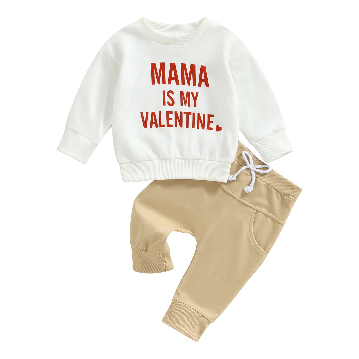 Baby Unisex Weihnachten 2-teilige Hosen Set Jungen Mädchen Weihnachten Outfit Langarm Lebkuchen Papas Mädchen Briefdruck Sweatshirt + Jogginghose Weihnachten Outfit Set Weihnachten Streetwear