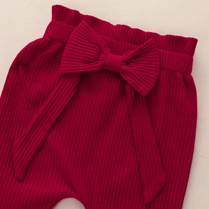Baby Mädchen Kleidung Set, Weiches Neugeborenes Outfit mit Langarm Bodysuit Strampler, Hose und Stirnband / Hut