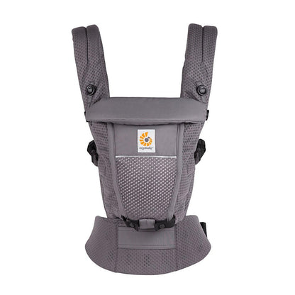 Ergobaby Adapt Babytrage für Neugeborene ab Geburt, 3-Positionen SoftFlex Mesh Ergonomische Babybauchtrage Rückentrage Baby-Tragetasche, Natural Beige, 1 Einheit