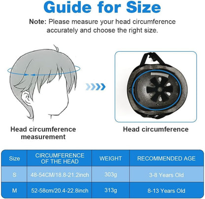 Flintronic Children's Bicycle Helmet, Children's Helmet, Bicycle Helmet for Children, Adjustable Skateboard Helmet for Bicycle, Skateboard, Scooter, Skating, Scooter, BMX for 2-13 Years