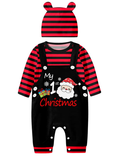 SFreeBo Baby Boys Clothing 3 Pieces Winter Baby Clothing Outfit Set Long Sleeve Cotton Striped Newborn Baby Clothing Boys 3-18 Months
