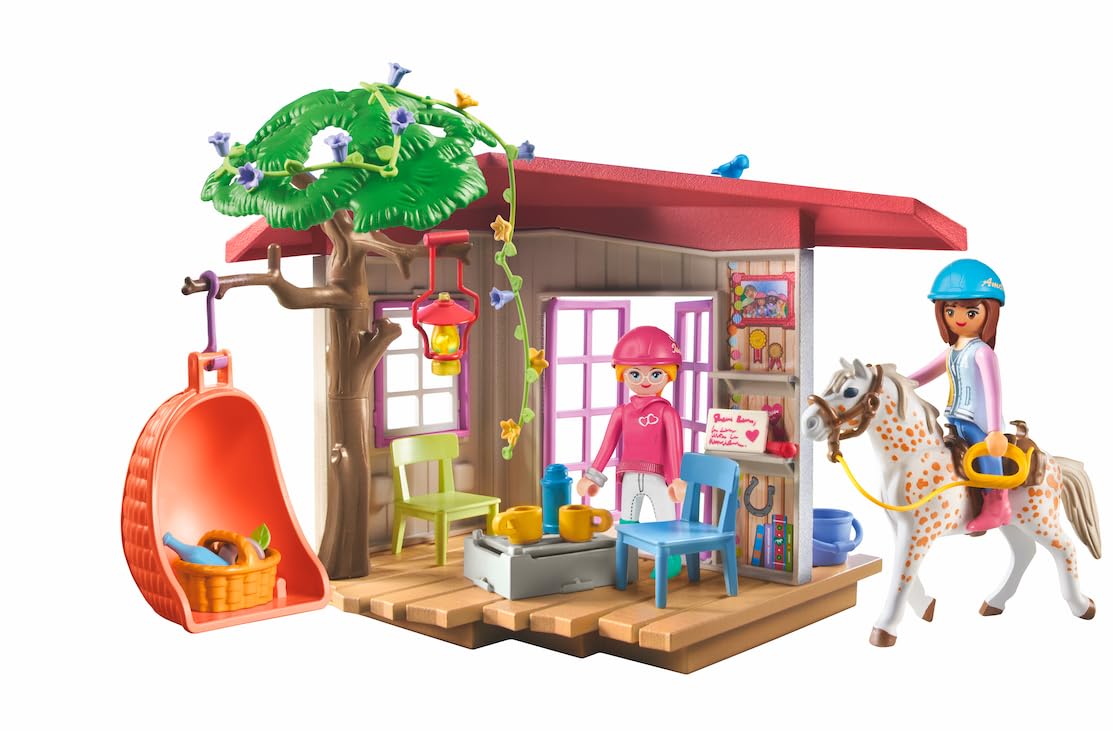 PLAYMOBIL Horses of Waterfall 71351 Waterfall Ranch, magisches Wasserfall-Paradies für Pferdefreunde, nachhaltiges Spielzeug für Kinder ab 5 Jahren