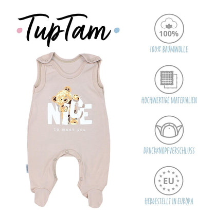 TupTam Baby Unisex Strampler mit Aufdruck Spruch 5er Pack