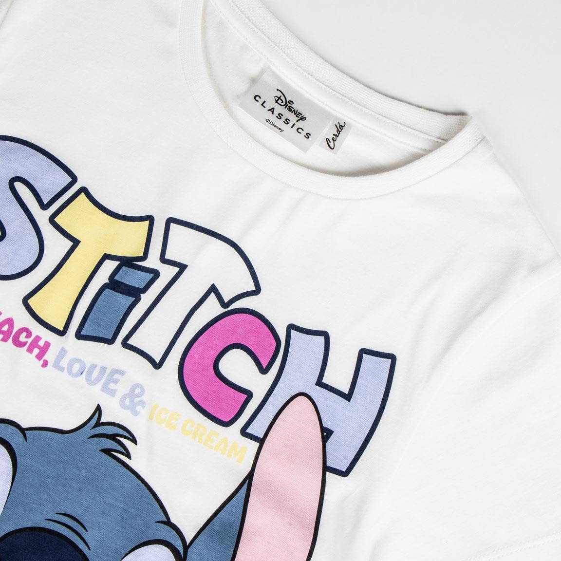 Disney Stitch Mädchen T-Shirt, Lilo&Stitch, Baumwolle, Kinder Shirt, Größe 116 bis 164, 6 bis 14 Jahre