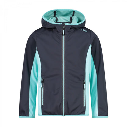 CMP Unisex Children's Lightweight Softshell Jacket with Fixed Hood Jacket Cocoon Coat 