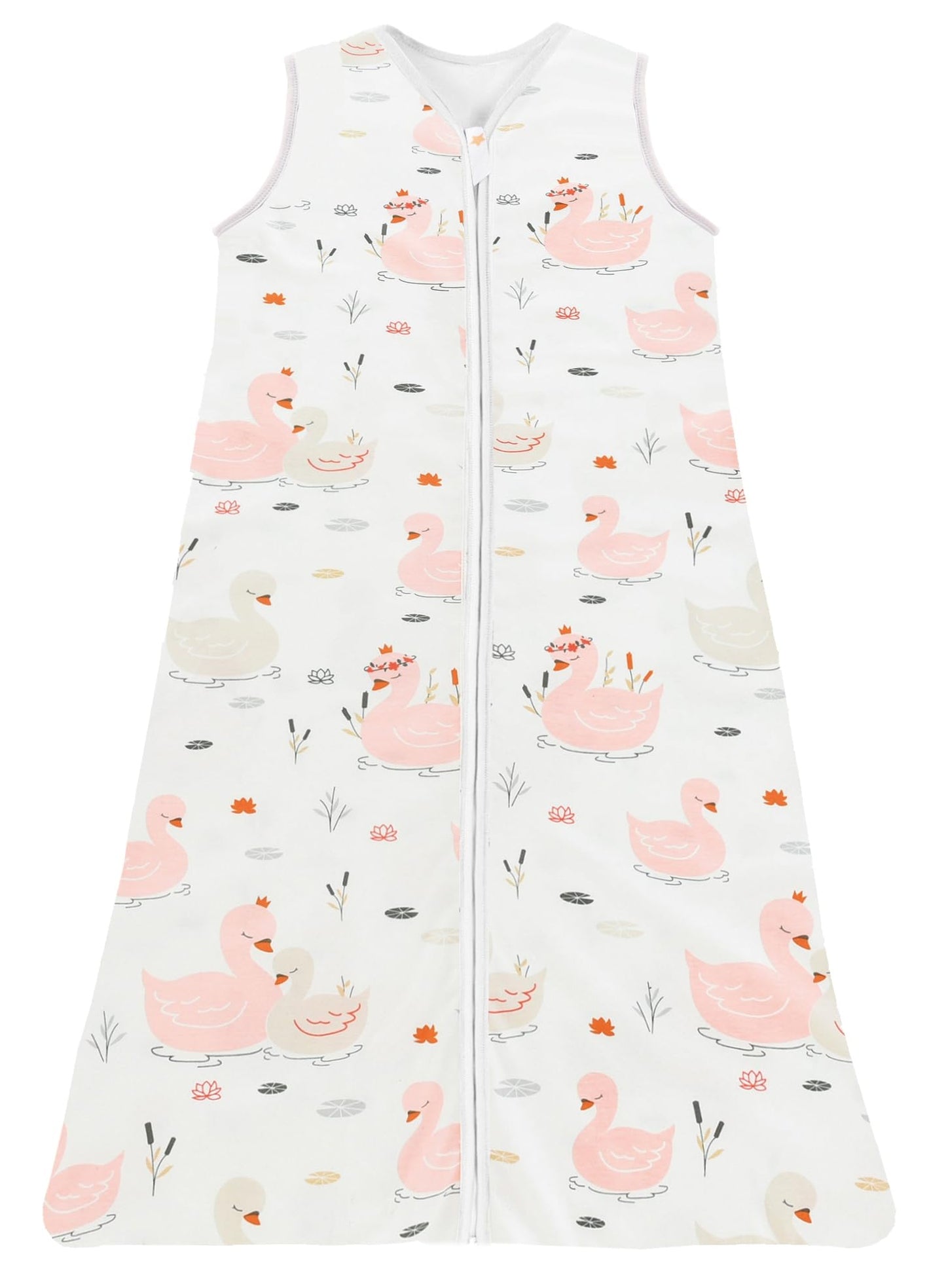 Chilsuessy Summer Baby Sleeping Bag, Small Children’s Sleeveless Pyjamas for Summer and Spring, 100 % Cotton