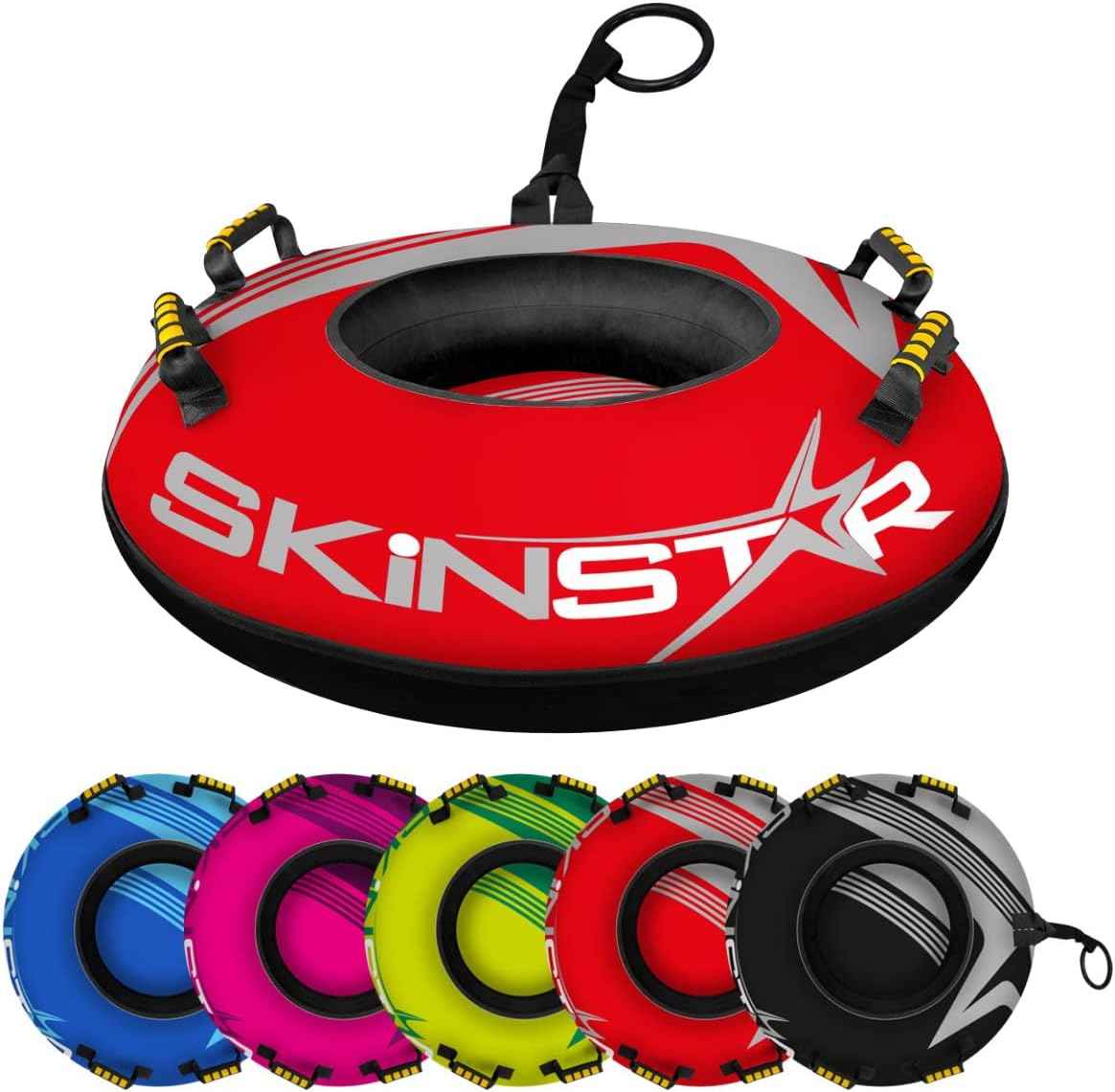 SkinStar Professional Snow Tube Sledge Bob Sledge Tyres Snow Tyres Diameter 70 cm Red