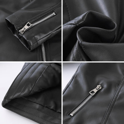 linboo Leather Jacket Boys Transition Jacket Spring Autumn Kids Bomber Jacket Motorcycle Biker Jacket Girls Faux Leather Jacket 