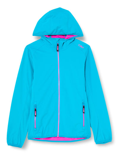 CMP Unisex Children's Lightweight Softshell Jacket with Fixed Hood Jacket Cocoon Coat 
