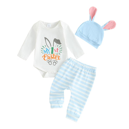 Baby Jungen Mädchen Ostern Kleidung Outfit Osterhase Baby Kleidung Set Körper Top + Hose Neugeborenen Weiche Baby Set Mein Erstes Ostern